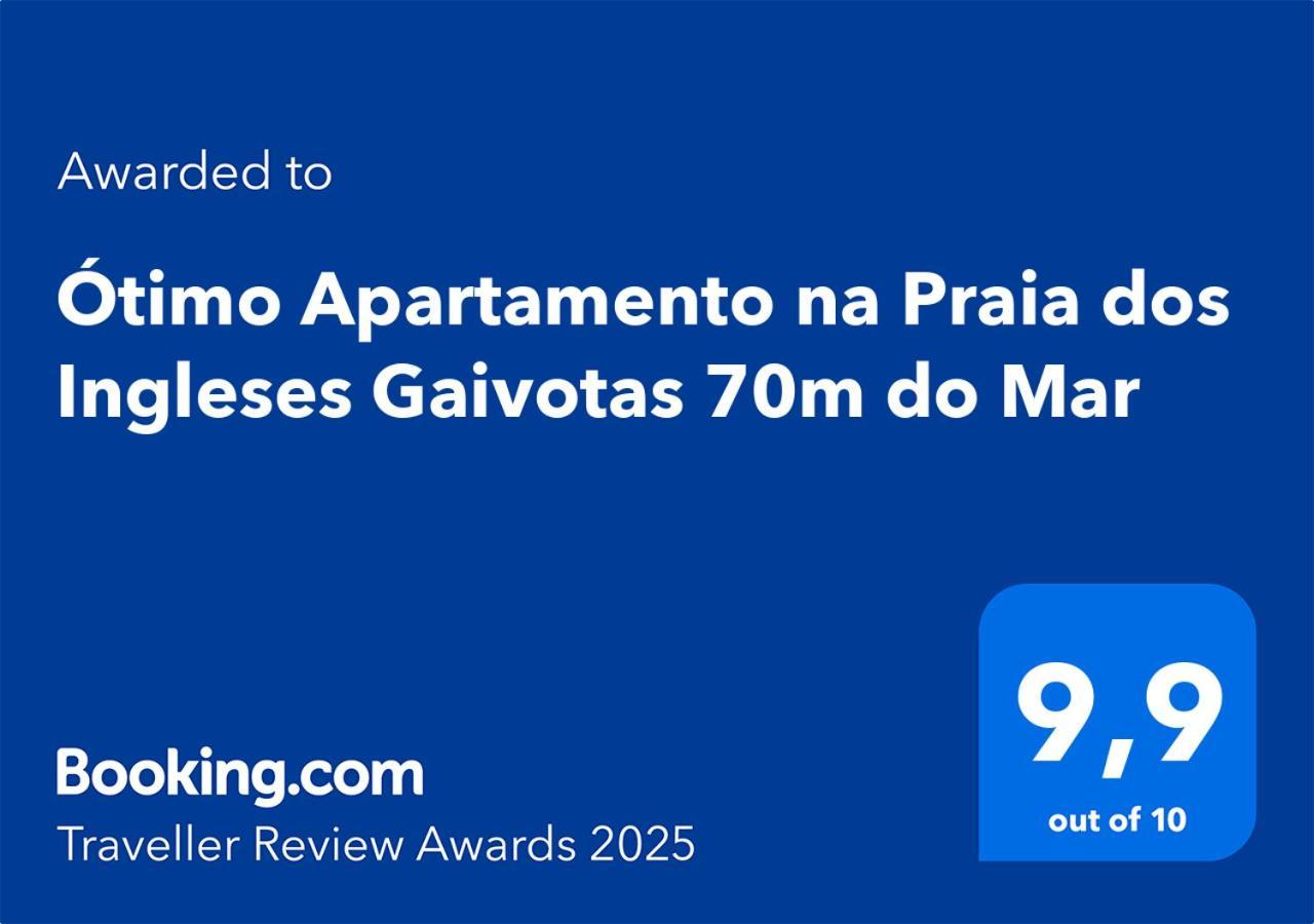 Otimo Apartamento Na Praia Dos Ingleses Gaivotas 70M Do Mar Florianopolis Exterior foto